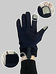 Рукавиці The North Face Windwall Etip Glove (сині) PD7439 трикотажні теплі із сенсорним пальцем top, фото 4