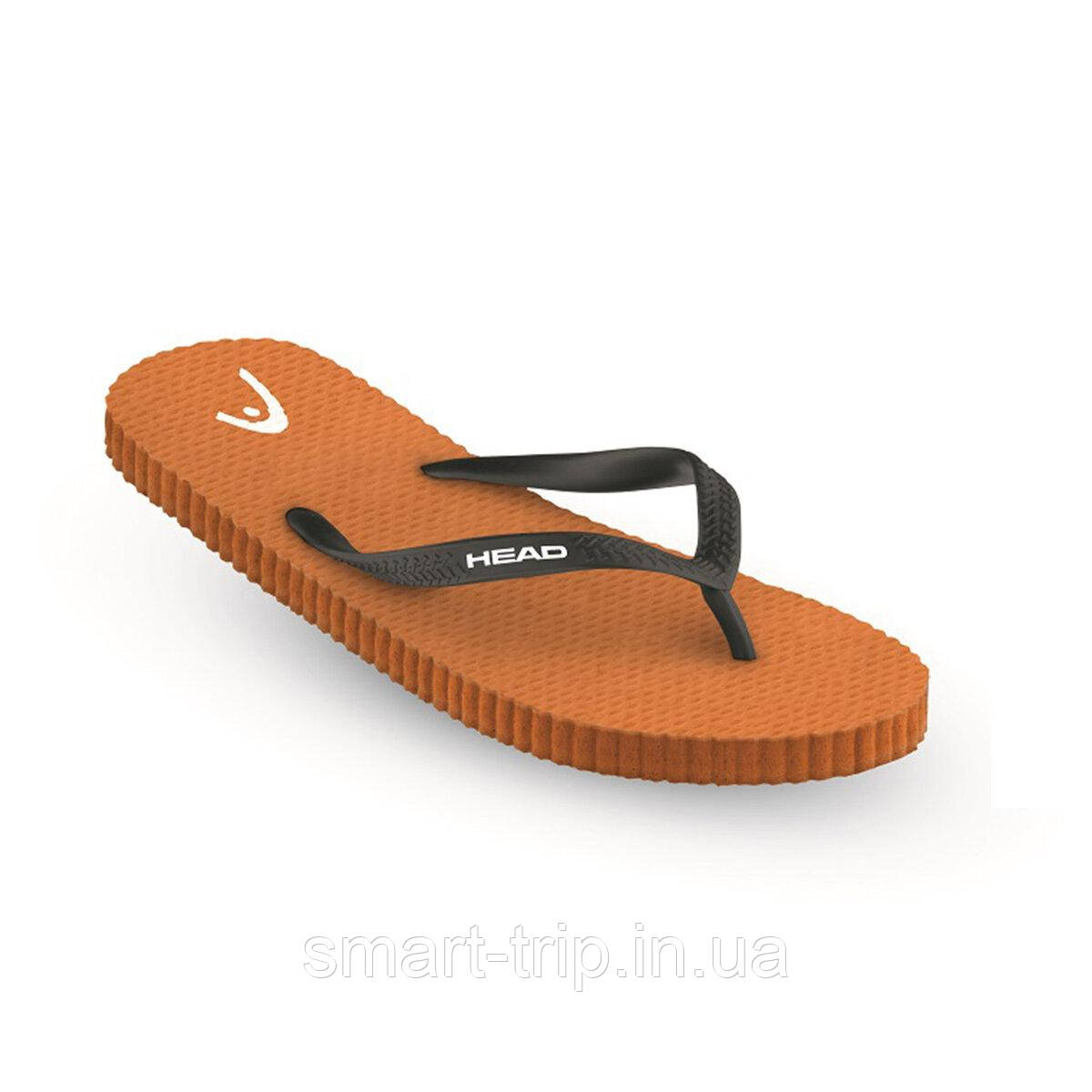 Тапочки Head Fun чорно-помаранчеві 42