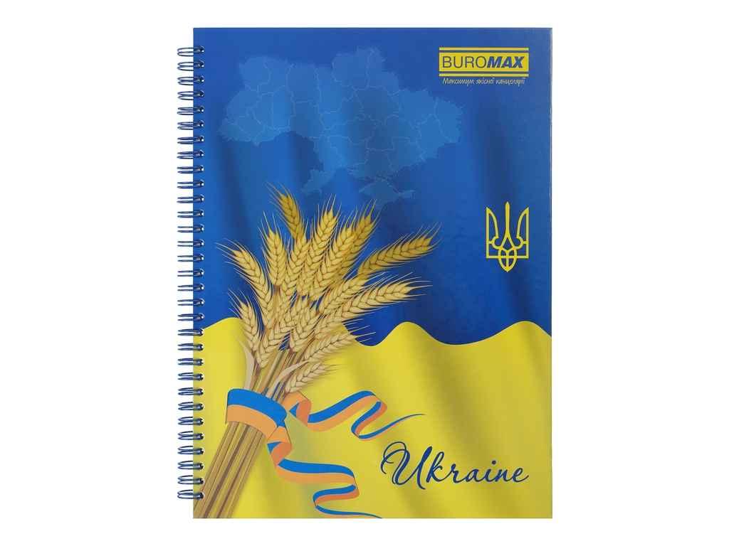 Зошит на пружинці А4, 96арк., пружина, кл., тв. лам. палітурка ТМ BUROMAX BP