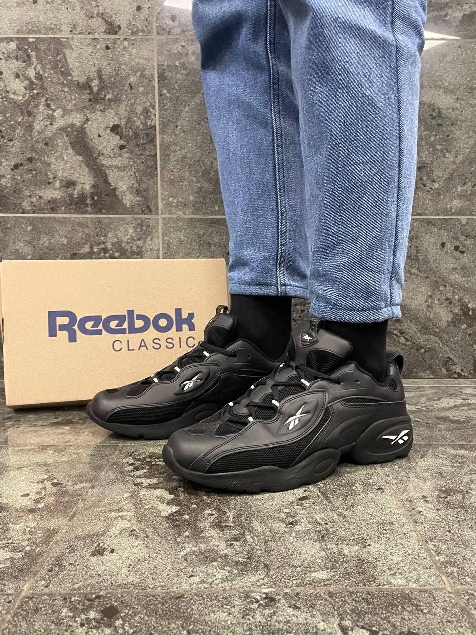 Чоловічі кросівки Reebok Dmx (чорні) модні спортивні універсальні кроси A1911-1 top, фото 1