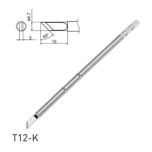 Жало накінечник T12-K Ніж для паяльника паяльної станції Hakko T12