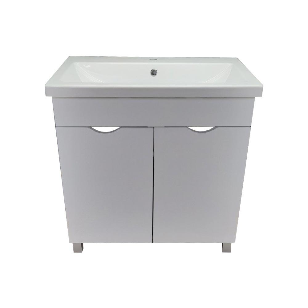 Тумба пластикова Mikola-M Smile з керамічним умивальником 70 см