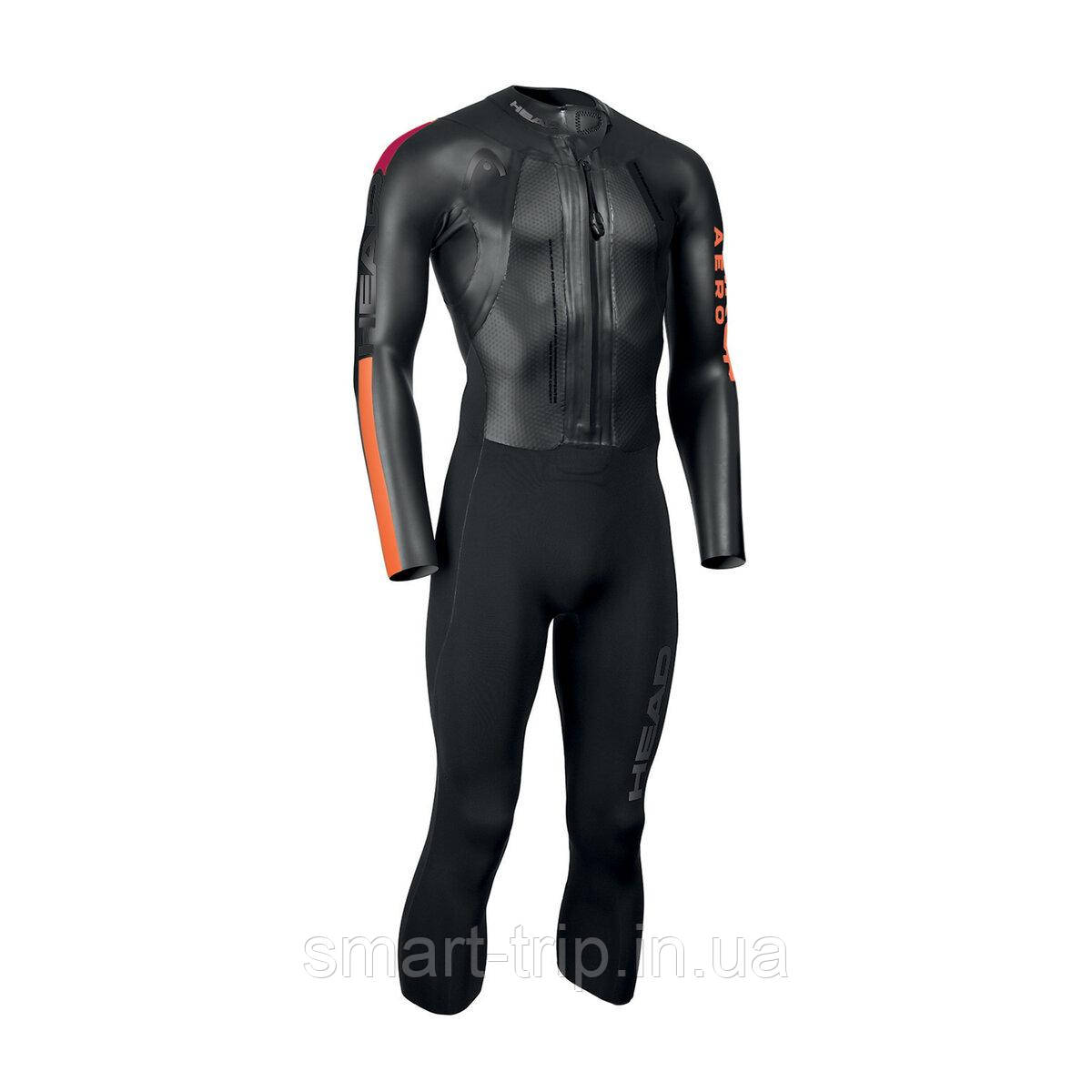 Гідрокостюм для свімрану Head Swimrun Aero 4.2.1.5 mm чорно-помаранчевий чоловічий M