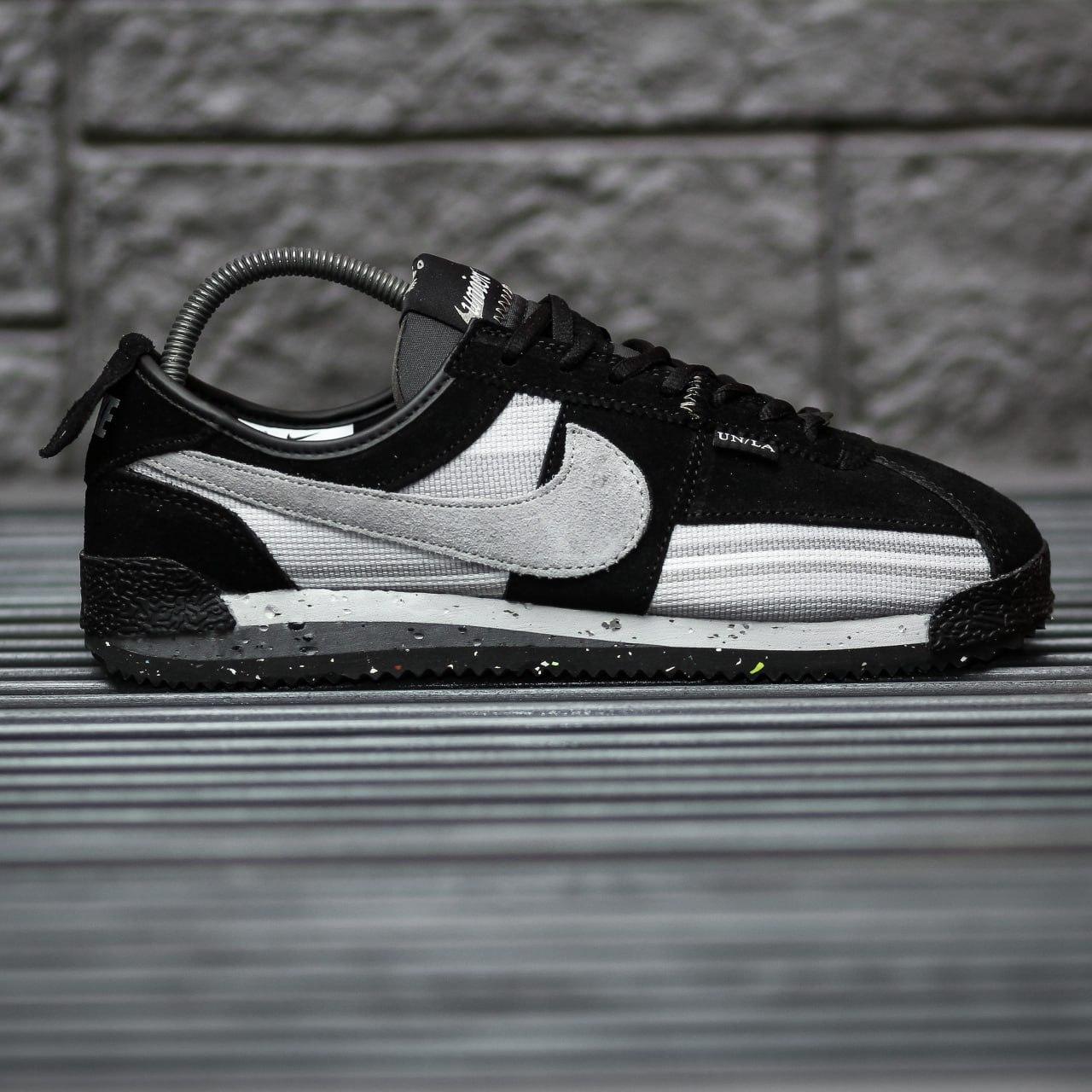 Чоловічі кросівки Nike Cortez x Union L.A (чорно-білі) модні демісезонні кроси 2209 Найк vkross