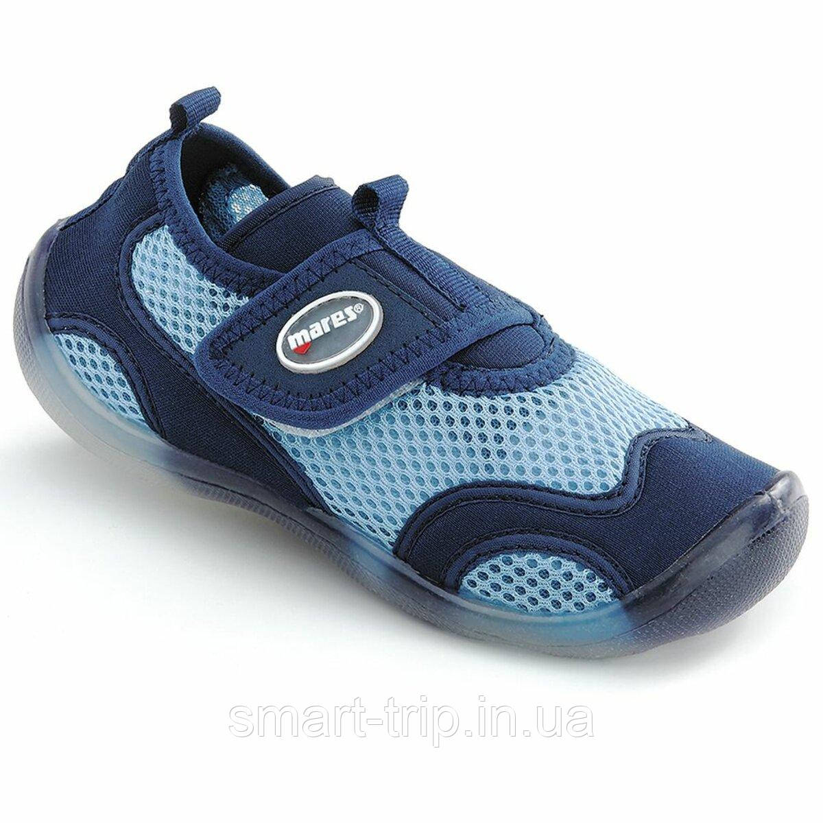Тапочки коралові Mares Aquashoes Aqua Junior сині 33 (21 см)