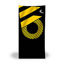 Рушник з мікрофібри Head Printed 150*75 см чорно-жовтий