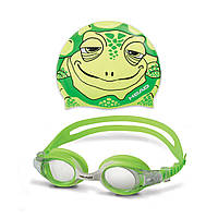 Комплект окуляри + шапочка Head Meteor Character зелений дитячий