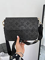 Женская подарочная сумка Louis Vuitton New Black (черная) S10 модная стильная красивая с монограммой top