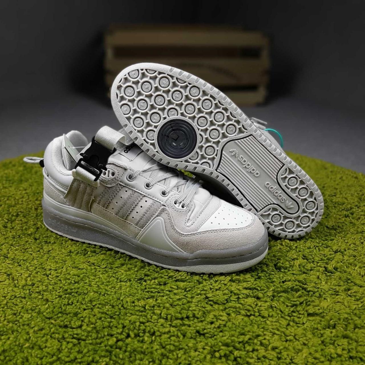 Чоловічі кросівки Adidas forum x Bad bunny (сірі) молодіжні модні весняні кеди О10833 top, фото 1