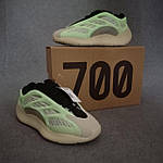 Жіночі літні кросівки Adidas Yeezy 700 V3 Azael (бежеві з чорним) модні спорт кроси О20446 top, фото 4