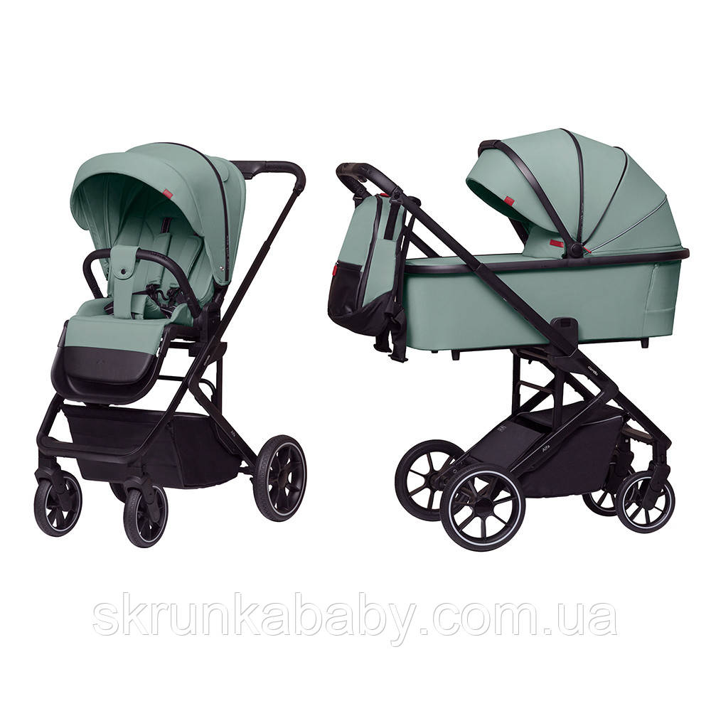 Коляска універсальна CARRELLO Alfa+ CRL-6507 (2in1) Parrot Green