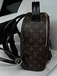 Жіночий стильний рюкзак LV Backpack Brown Black (коричневий) BONO4048 красивий невеликий міський top, фото 6