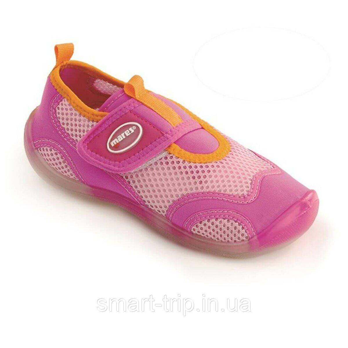 Тапочки коралові Mares Aquashoes Aqua Junior рожеві 26
