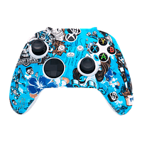 Чехол Силиконовый RMC Xbox Series Skulls Blue