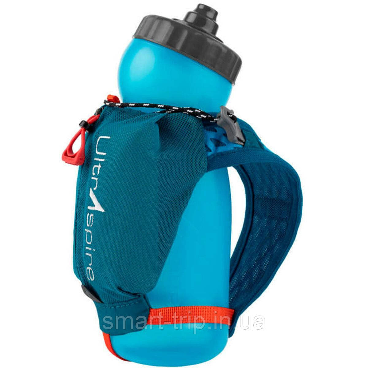 Біговий тримач на руку з флягою UltrAspire Iso Pocket 3.0 Handheld блакитний