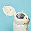 Дитячий термос-поїльник із трубочкою харчовий для дитини, хлопчика. Дитячі термоси об'ємом 500 мл. Білий, фото 3