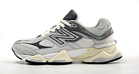 Кроссовки мужские New Balance 9060 серые, Нью Баланс 9060 натуральная замша, текстиль, прошиты. код KD-14236