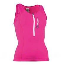 Майка для триатлону Head Zip рожева жіноча M