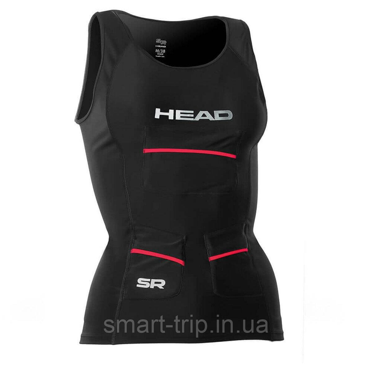 Майка для свімран Head з кишенями чорна жіноча M
