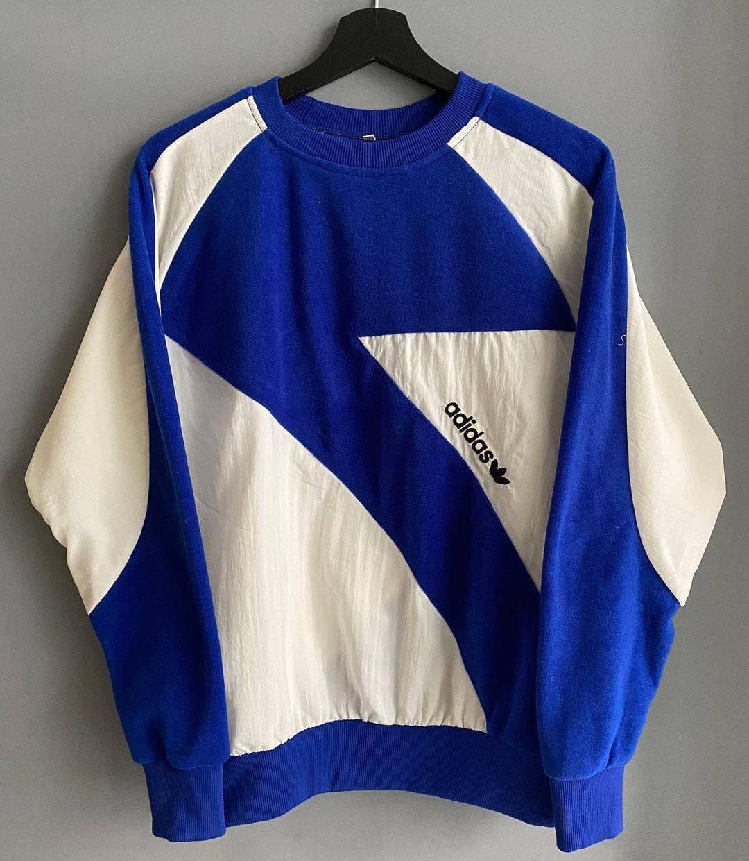Чоловіча тепла кофта Adidas M674 біло-синя