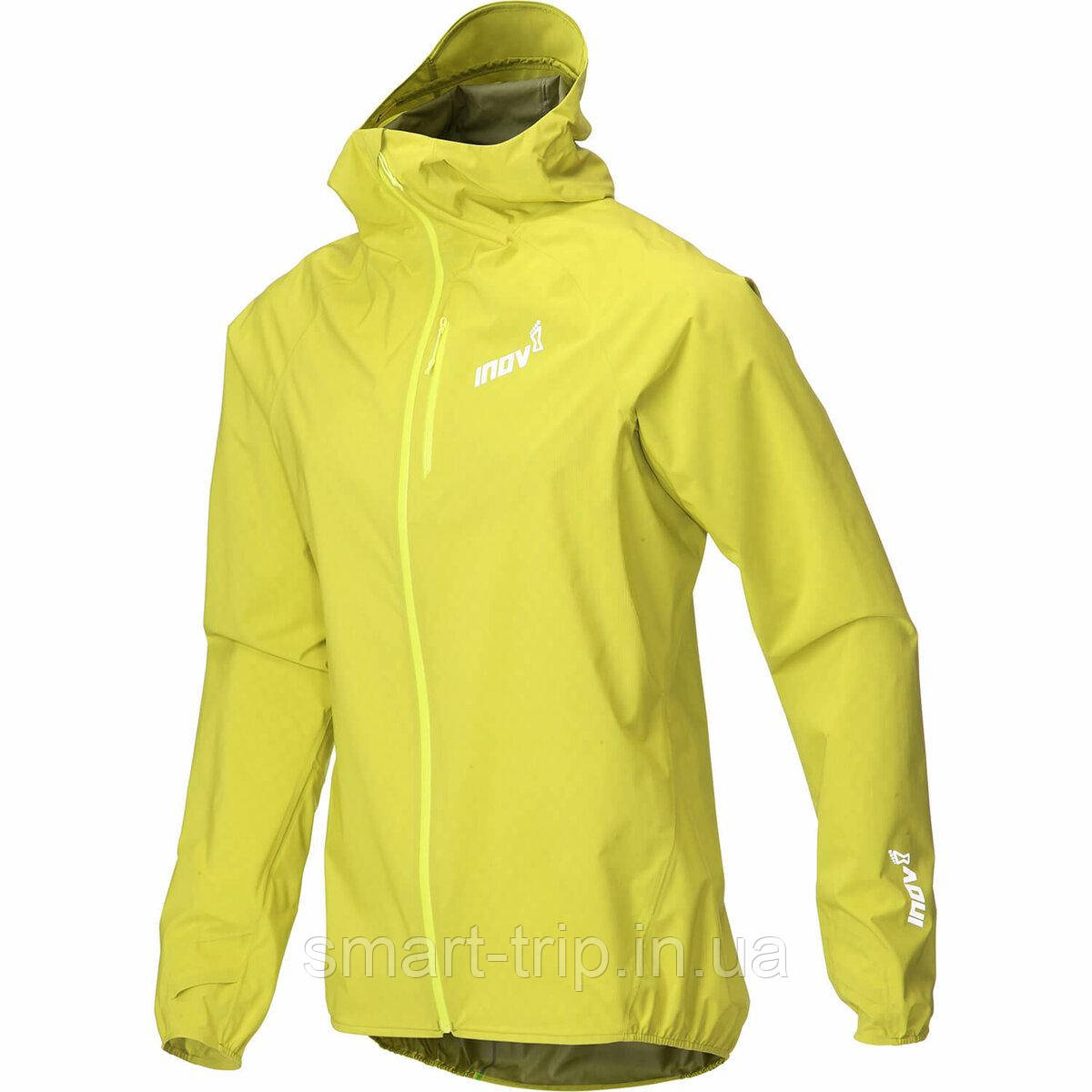 Куртка мембранна для бігу Inov-8 Stormshell FZ жовта чоловіча XL