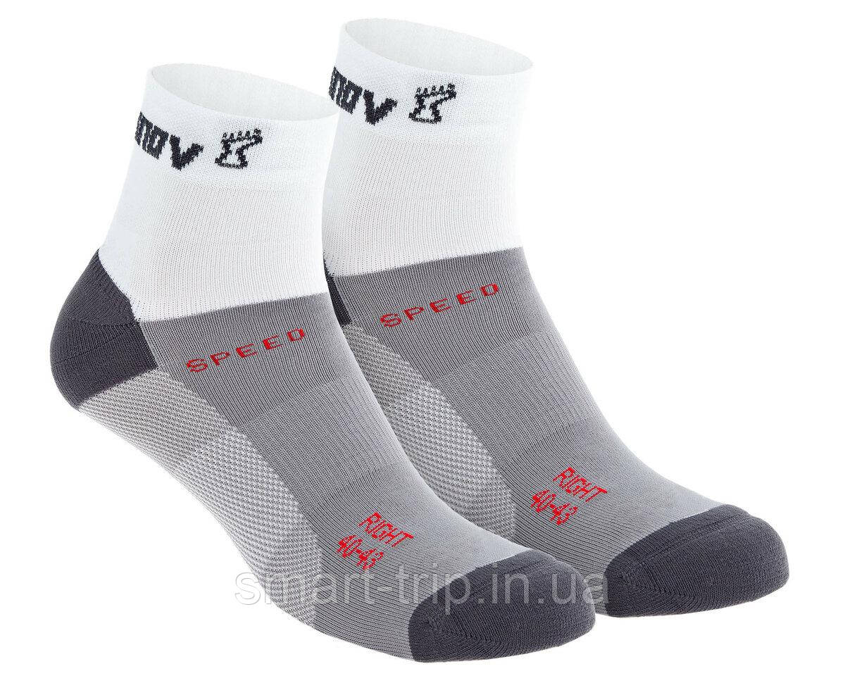 Шкарпетки для бігу Inov-8 Speed Sock Mid (2 пари) білі унісекс L (43-47)