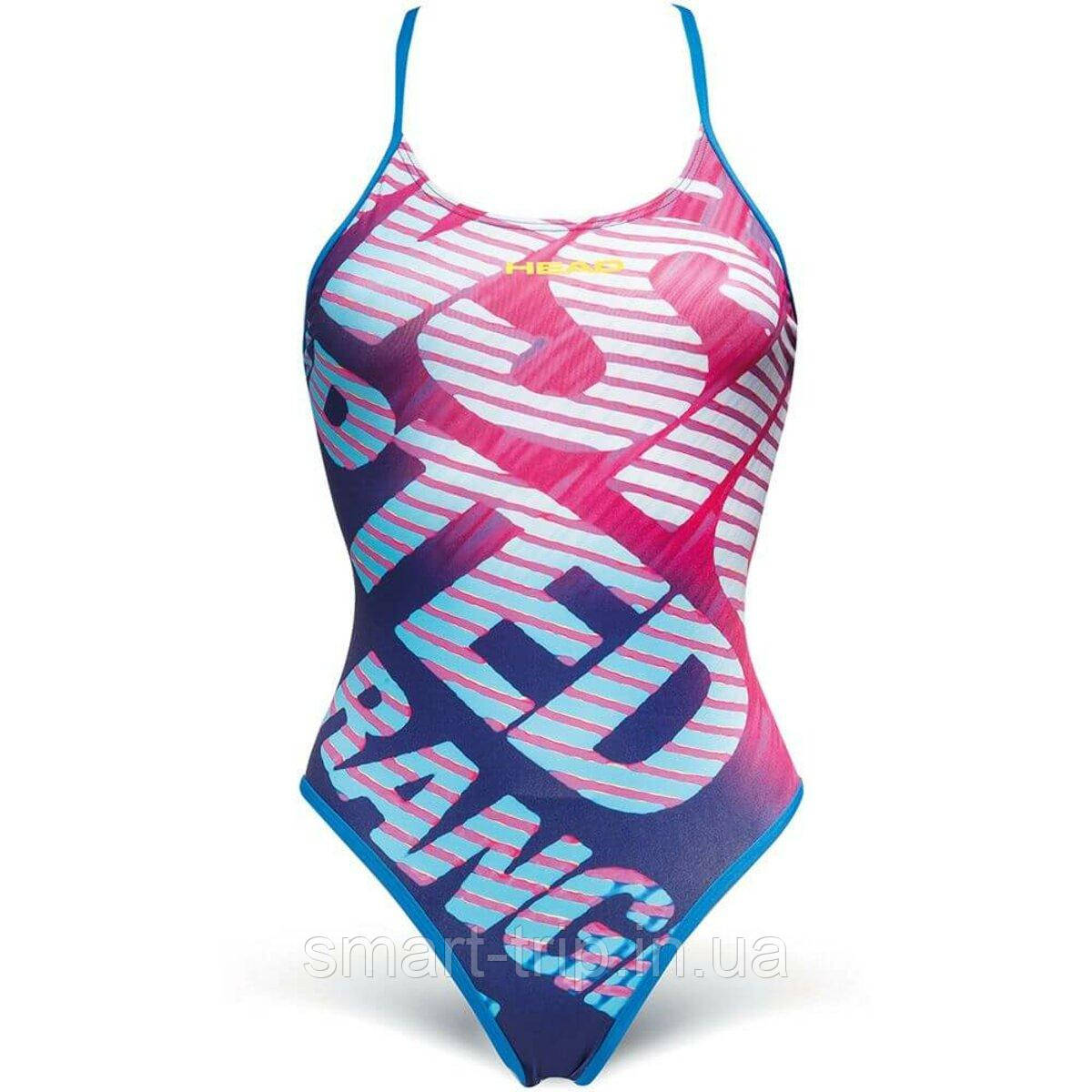 Купальник для басейну Head Tropic Byte синьо-рожевий жіночий 44