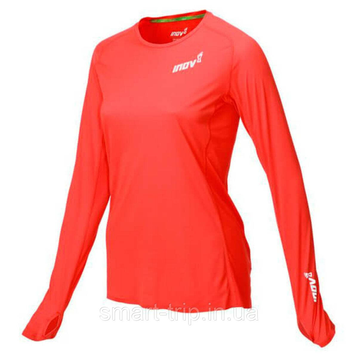 Лонгслів для бігу Inov-8 Base Elite LS червоний жіночий XS