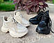 Демісезонні кросівки шкіряні жіночі замшеві на платформі молодіжні стильні зручні модні якісні бежеві 36 розмі MKraFVT 2142/2 2024, фото 9