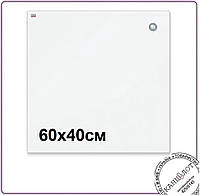 Доска "2х3" стеклянная магнитная 60х40см, цвет белый (TSZ64W)