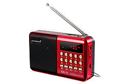 Радіоприймач OU HONG DA KK-11, FM 70-108 Mhz, USB/microSD, mp3, акумулятор 18650