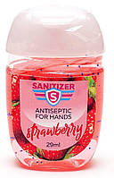 Антисептик для рук Санітайзер Полуниця / Sanitizer Straberry 29мол