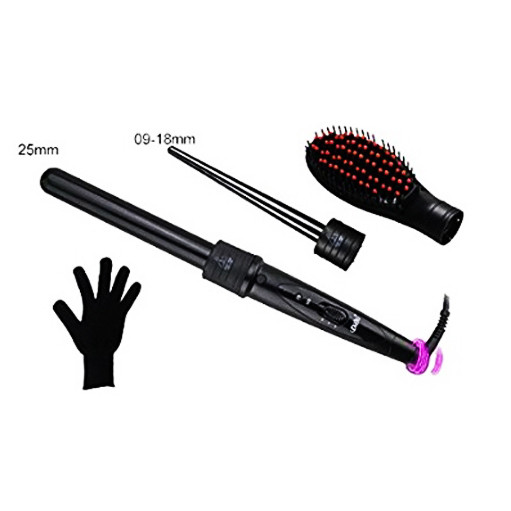 Мультистайлер гребінець + плойка з двома насадками AVADONA