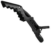 Затискач крокодил для волосся Avadona чорний AVADONA