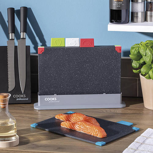 Купить Разделочные доски Cooks Professional с подставкой ( 4 шт ), цена ...
