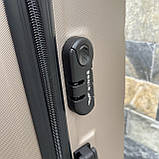 Дорожня валіза L ШАМПАНЬ ПОЛІКАРБОНАТ Wings AT01 Дорожній чемодан на 4 кола Дорожная сумка с ручкой, фото 5