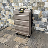 Дорожня валіза L ШАМПАНЬ ПОЛІКАРБОНАТ Wings AT01 Дорожній чемодан на 4 кола Дорожная сумка с ручкой, фото 8