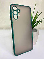 Матовий протиударний чохол для Samsung A13 зелень бампер