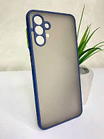 Матовий протиударний чохол для Samsung A13 синій бампер