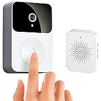 Розумний дверний відеодзвінок з WIFI камерою, Doorbell X9 / Бездротовий відеодомофон / Акумуляторний домофон