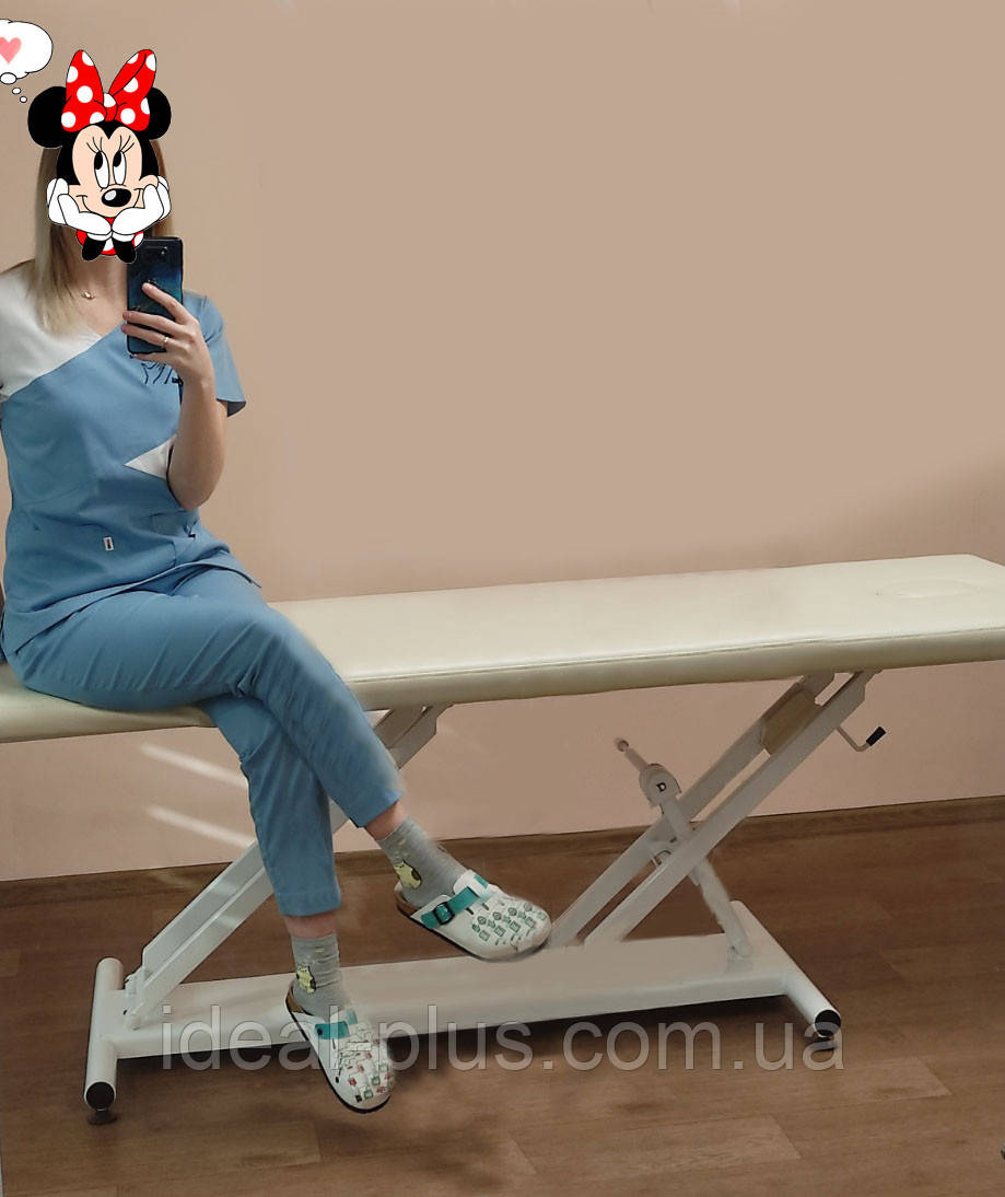 Кушетка масажна з механічним регулятором висоти М-1, фото 1