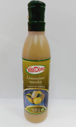 Бальзамічний крем-соус Vita D'Oro limonina omaka (лимонно-медовий) 500 мл