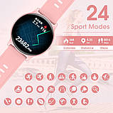 Розумний годинник для жінок, годинник із фітнес-трекером для телефонів Android/iOS, водонепроникний смарт-годинник, фото 4