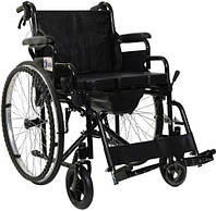 Коляска инвалидная Karadeniz Medical G120 с санитарным оснащением , Механическая инвалидная коляска складная