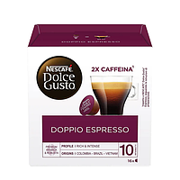 Кофе в капсулах Nescafe Dolce Gusto Doppio Espresso 16 шт Дольче густо Нескафе