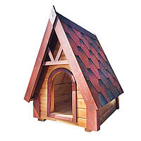 Дерев'яна будка для собаки "Вігвам" для середніх порід (80*100*100 см)