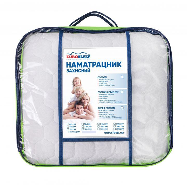 Наматрацник захисний "COTTON Complete" з фіксацією по периметру ТМ "Eurosleep"