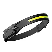 Налобний ліхтар LED XPE+COB водонепроникний світлодіодний AVIXT