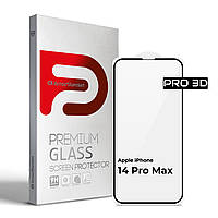 Защитное стекло для Apple iPhone 14 Pro Max Black 3D