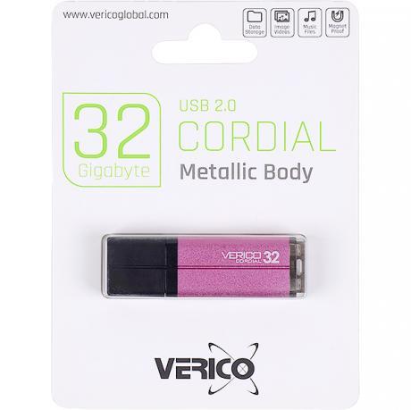 Флешка Verico USB 32Gb Cordial Pink 1UDOV-MFPK33-NN 601385 MZOPT